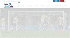 Desktop Screenshot of greatsportsinfra.com